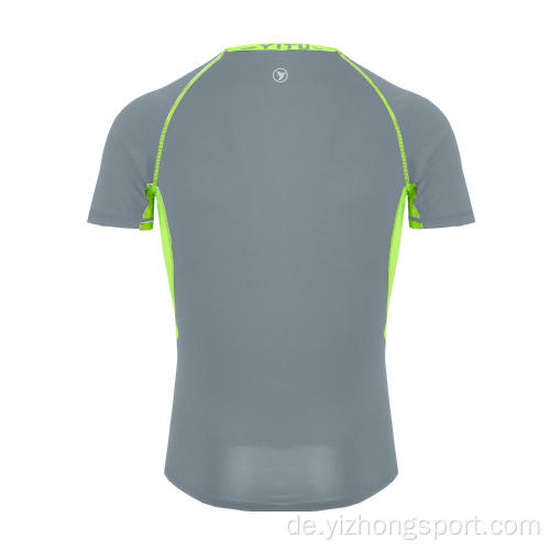 Feuchtigkeitsableitendes Dry Fit T-Shirt eng grau